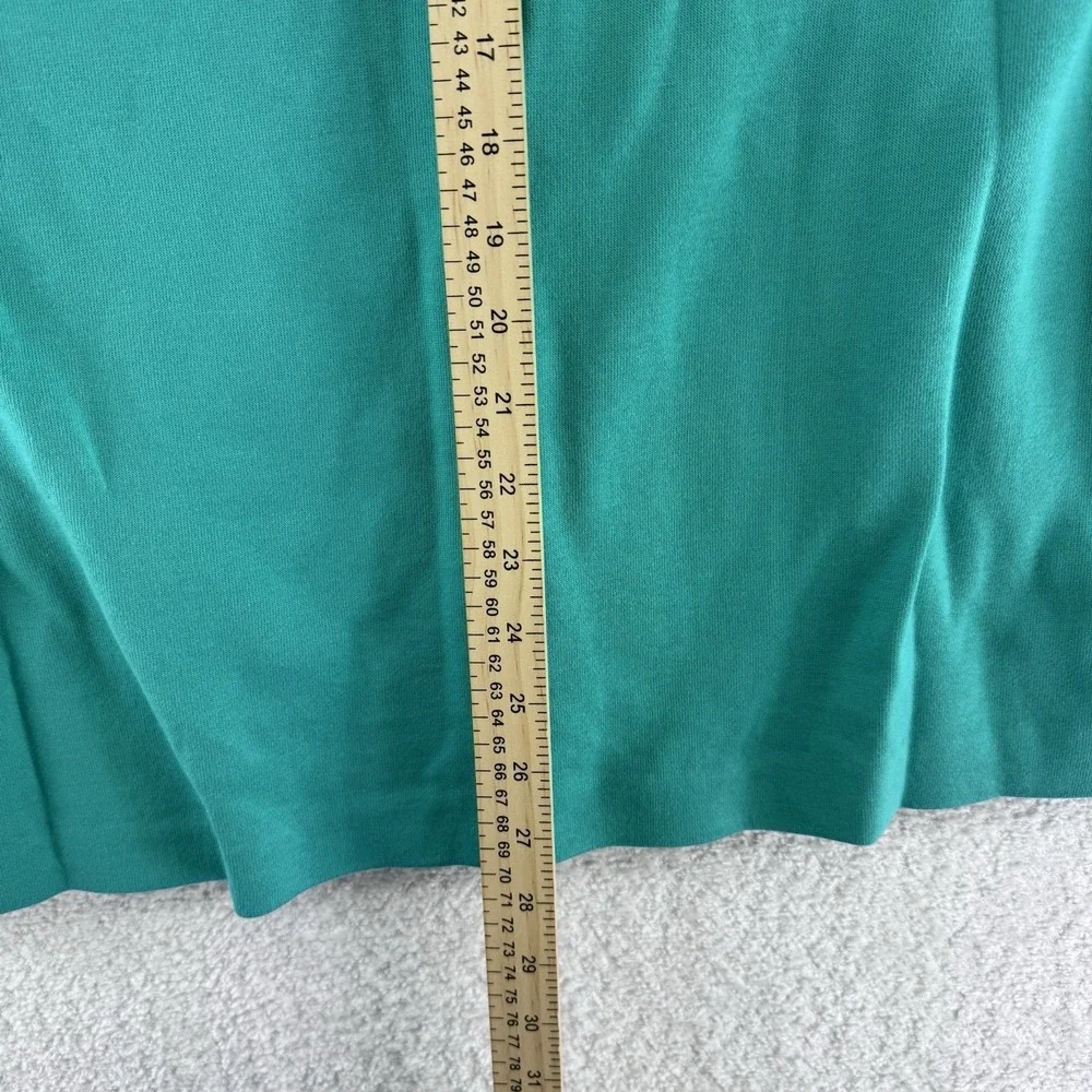 Susan Graver Weekend Marina Knit Blazer Size 2X Raw Turquoise